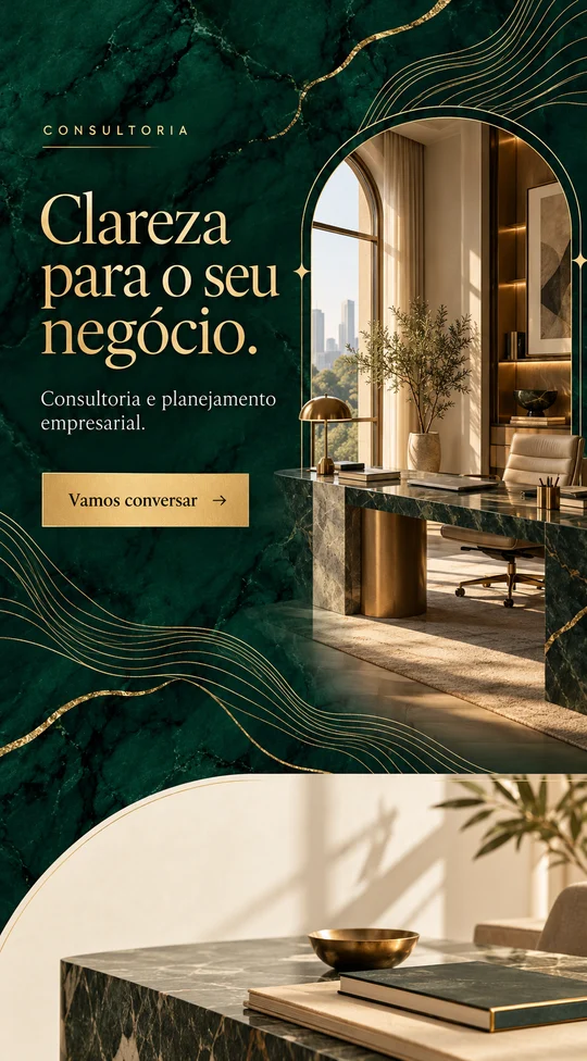 Conceito visual de site para consultoria
